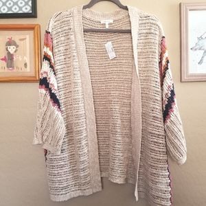 NWT Maurices Boxy Open Cardigan - Sand, XXL